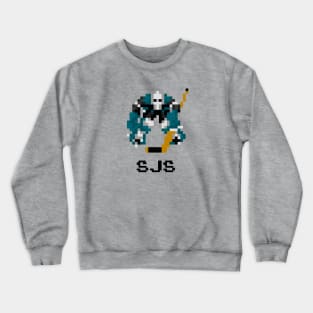 16-Bit Hockey Goalie - San Jose Crewneck Sweatshirt